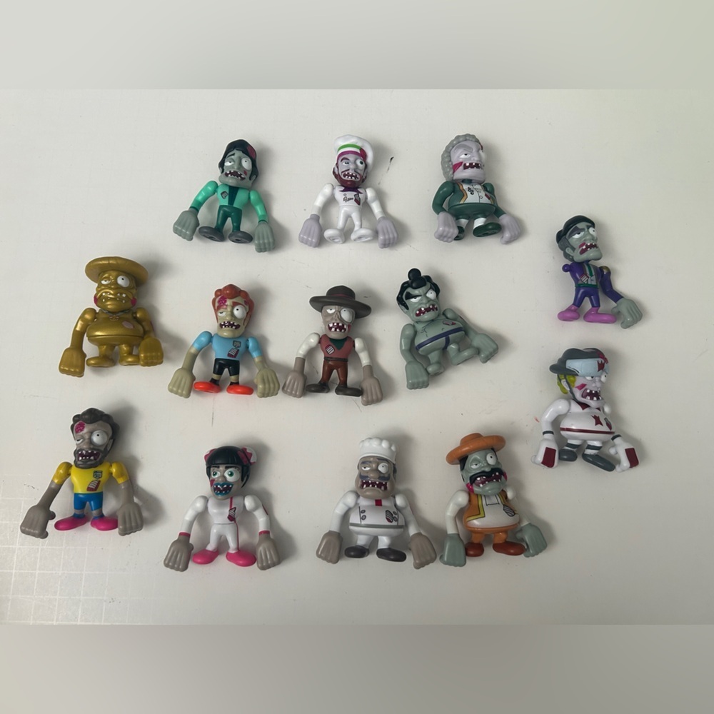 Bandai Lot of 13 World of Zombies Figure Toys